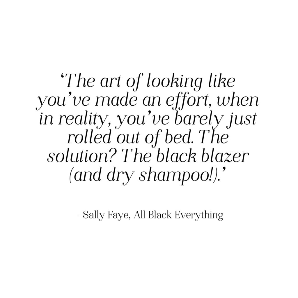 Quote from all black everything book about blazers.